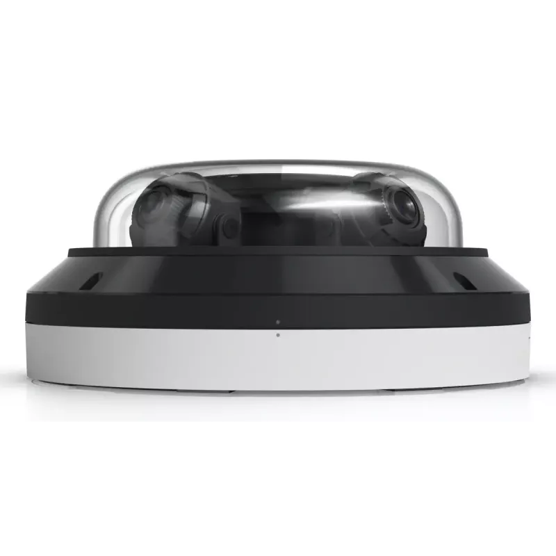 IP kupolinė stebėjimo kamera UBIQUITI AI Multi Sensor 4 — 3840×2160, 360° FOV, 2,33× optinis priartinimas, lubinis montavimas, laidinė (balta/juoda)