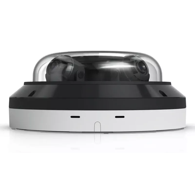 IP kupolinė stebėjimo kamera UBIQUITI AI Multi Sensor 4 — 3840×2160, 360° FOV, 2,33× optinis priartinimas, lubinis montavimas, laidinė (balta/juoda)