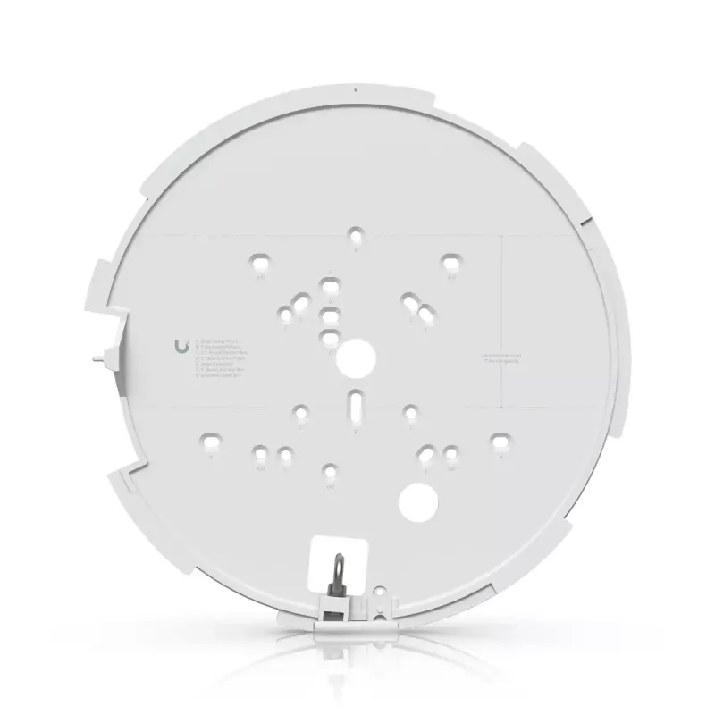 IP kupolinė stebėjimo kamera UBIQUITI AI Multi Sensor 4 — 3840×2160, 360° FOV, 2,33× optinis priartinimas, lubinis montavimas, laidinė (balta/juoda)