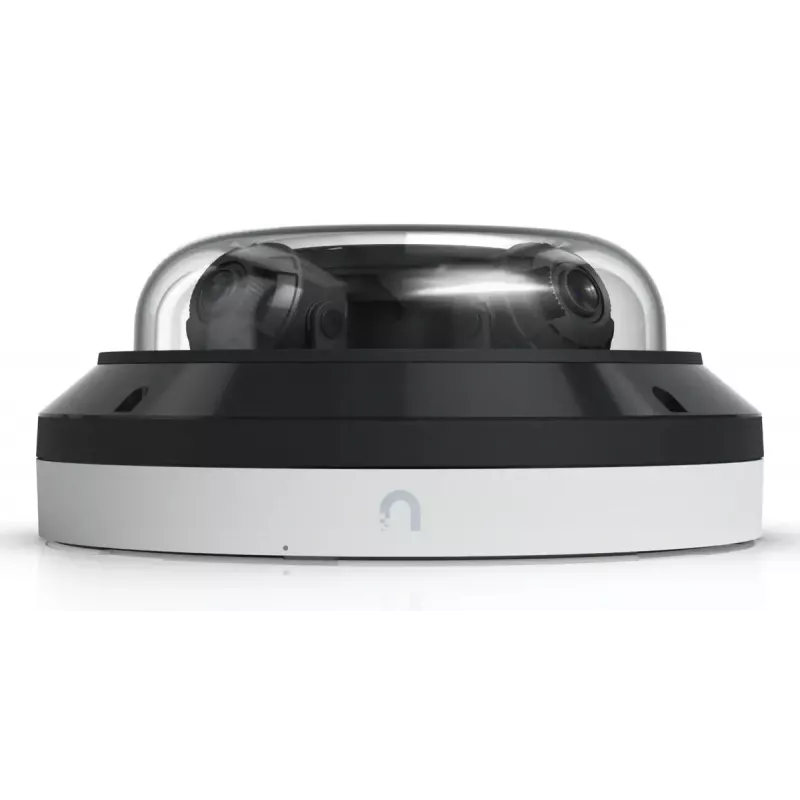 IP kupolinė stebėjimo kamera UBIQUITI AI Multi Sensor 4 — 3840×2160, 360° FOV, 2,33× optinis priartinimas, lubinis montavimas, laidinė (balta/juoda)