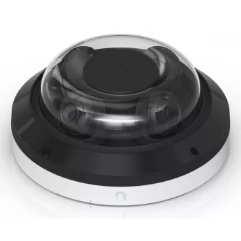 IP kupolinė stebėjimo kamera UBIQUITI AI Multi Sensor 4 — 3840×2160, 360° FOV, 2,33× optinis priartinimas, lubinis montavimas, laidinė (balta/juoda)