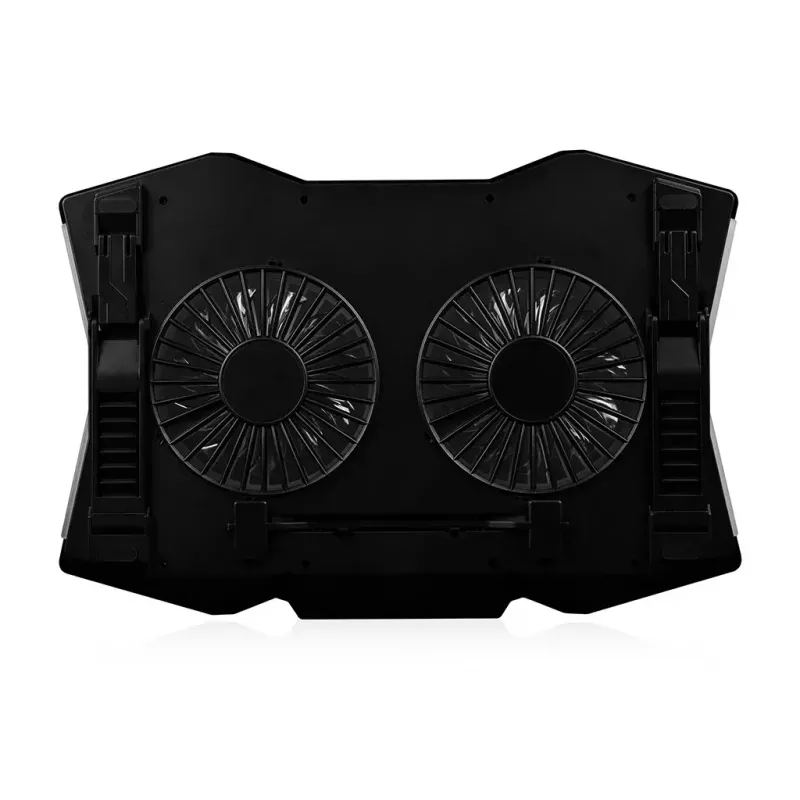 Aušinimo padėklas Modecom MC-CF18 RGB 45,7 cm 2 ventiliatoriai Juodas