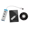 i-tec USB 3.0 metalinis įkrovimo šakotuvas, 4 prievadai, su maitinimo adapteriu