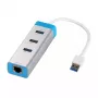 i-tec USB 3.0 metalinis įkrovimo šakotuvas, 4 prievadai, su maitinimo adapteriu