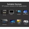 I/O adapteris DP į VGA 0,15 m juodas Hbfbb Vention