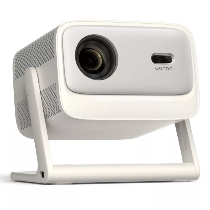 Projektorius Xiaomi Wanbo Vali 1 Pro, smėlio spalvos, 900 ANSI liumenų, Google TV, Full HD, 200° gimbalas