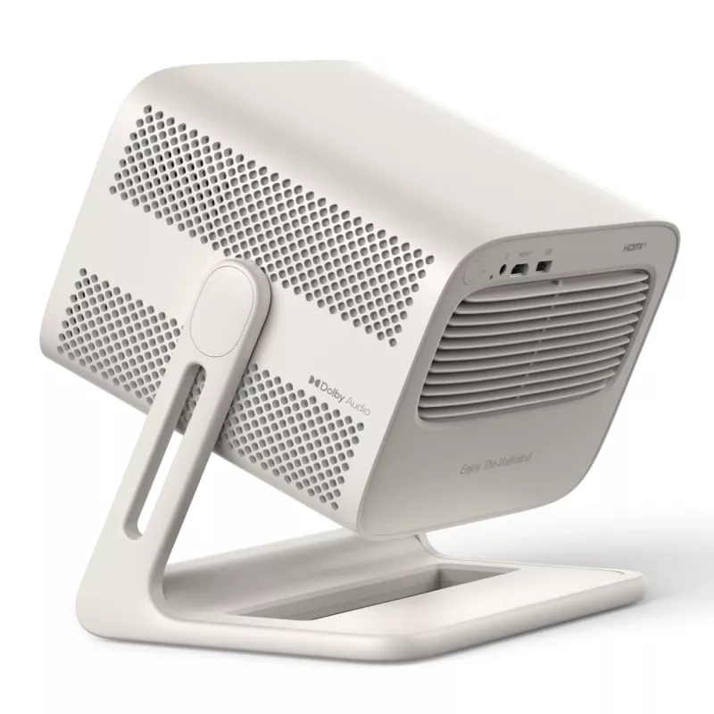 Projektorius Xiaomi Wanbo Vali 1 Pro, smėlio spalvos, 900 ANSI liumenų, Google TV, Full HD, 200° gimbalas