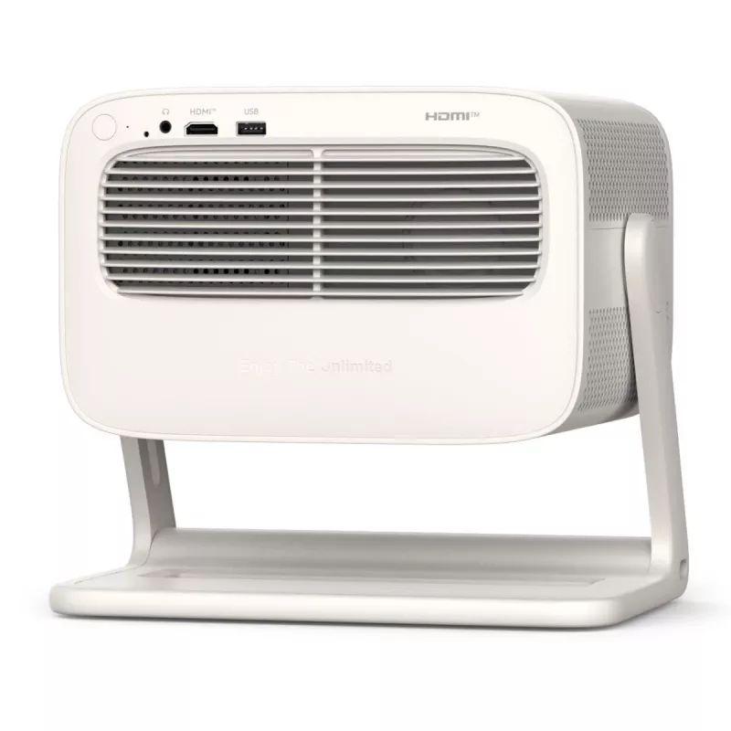 Projektorius Xiaomi Wanbo Vali 1 Pro, smėlio spalvos, 900 ANSI liumenų, Google TV, Full HD, 200° gimbalas