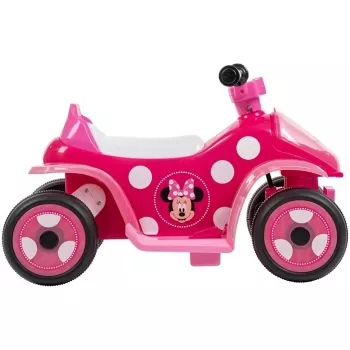 Elektrinis važiuoklis keturratis vaikams HUFFY Minnie Mouse 19073W, baterijomis maitinamas vaikiškas ATV