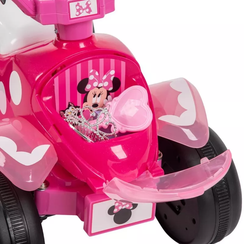 Elektrinis važiuoklis keturratis vaikams HUFFY Minnie Mouse 19073W, baterijomis maitinamas vaikiškas ATV