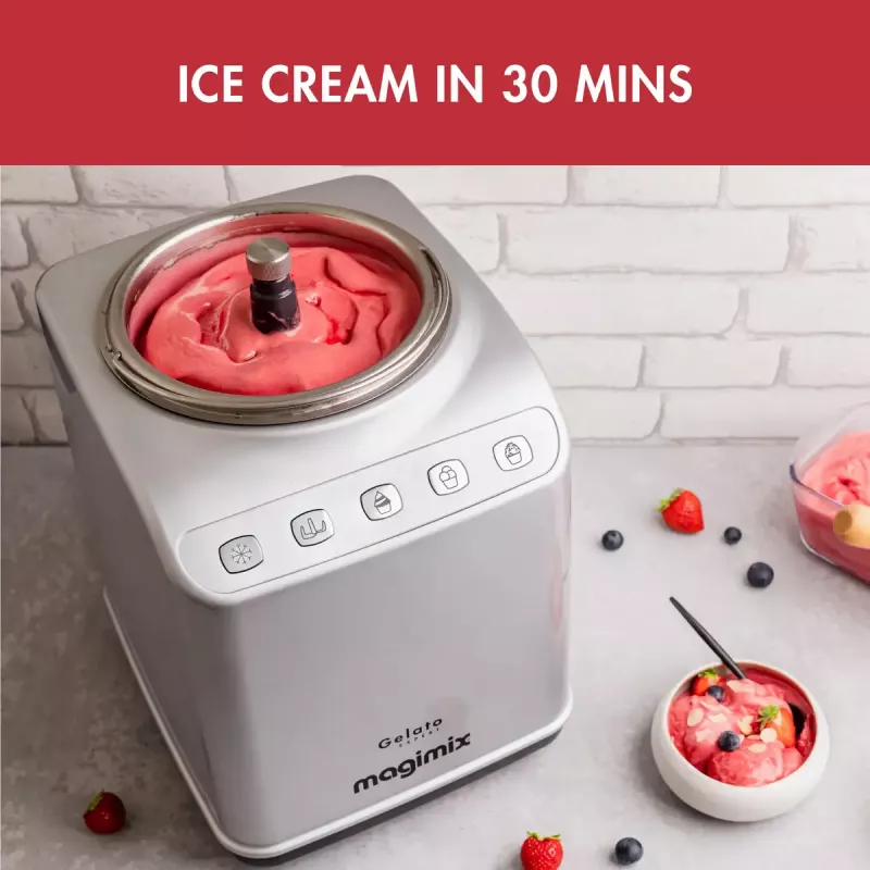Magimix Gelato Expert ledų gaminimo aparatas su kompresoriumi, 2 l, 180 W, nerūdijantis plienas