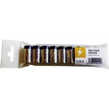 Baterija Varta CR123A ličio 3V, 34,5 mm aukštis, 17 mm skersmuo, 16 g (blisteris)