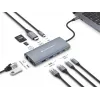 CONCEPTRONIC 10-1 Dock USB-C → HDMI / 2xUSB-C / 3xUSB-A + 20 cm pilkas