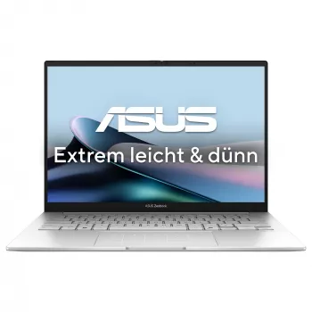 ASUS Zenbook 14 OLED UX3405CA-ST775X nešiojamas kompiuteris, Intel Core Ultra 9 285H, 32 GB RAM, 1 TB SSD, 14 colių WQXGA+, Windows 11 Pro, sidabrinis