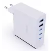 Verico MOJO GaN 140W kroviklis su 3×USB-C ir 2×USB-A prievadais, baltas