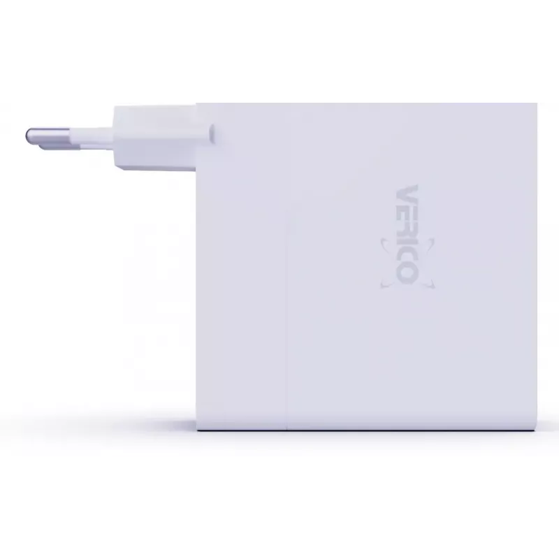 Verico MOJO GaN 140W kroviklis su 3×USB-C ir 2×USB-A prievadais, baltas