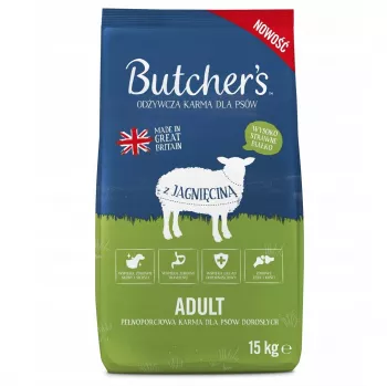 Butcher's Original ėdaras sausas ėdalas šunims su ėriena, 15 kg
