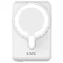 SAVIO BA-13 10000 mAh belaidis ir laidinis 20 W įkroviklis, Baltas