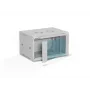 Sieninis 19 colių stovo spintos korpusas A-LAN ALANTEC 6U 600x450 mm, plieninis, grūdinto stiklo durelės, užrakinamas, pilkas