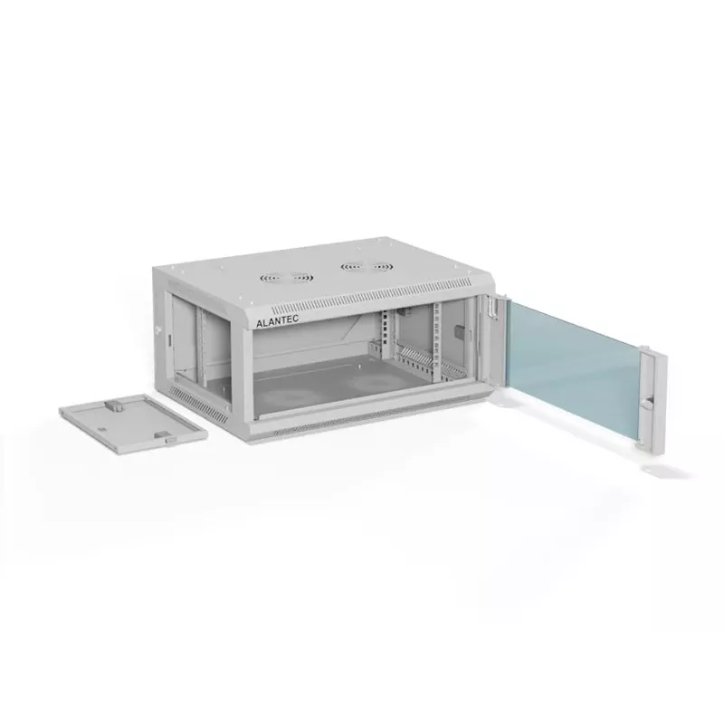 ALANTEC 19 4U 600x450 sieninis kabinetas, pilkas