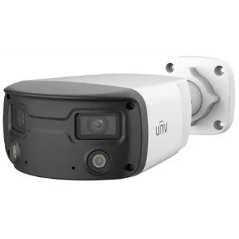 IP Panorminė kamera Uniview IPC2K28SE-ADF40KMC-WL-I0, 2× 4 MP, 180°, fiksuoti 4 mm objektyvai, IP67, mikrofonas, garsiakalbis