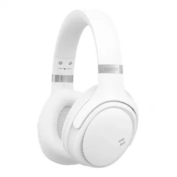 Belaidės ausinės HAVIT H630BT — ant ausies, Bluetooth, įmontuotas mikrofonas, balta
