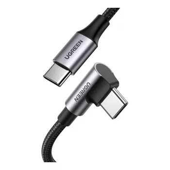 USB-C į USB-C laidas UGREEN 70645 — USB 2.0, 2 m, juodai pilkas