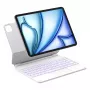 Inateck KB09119 dėklas su Bluetooth klaviatūra iPad Air 11" / iPad Pro 11", QWERTZ, baltas