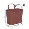 Skalbinių krepšys Rotho Multibag Albula Style 25L, geležies raudonumo
