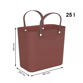 Skalbinių krepšys Rotho Multibag Albula Style 25L, geležies raudonumo