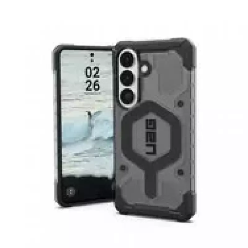 UAG Urban Armor Gear Pathfinder Dėklas su Magnetiniu Moduliu | Samsung Galaxy S26 | pelenų (pilkas permatomas)/Juoda | 214528113140