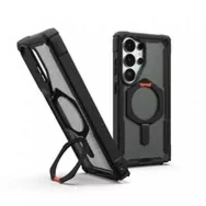 UAG Urban Armor Gear Plasma XTE Dėklas su Atraminėle ir Magnetiniu Moduliu | Samsung Galaxy S26 Ultra | Juoda/oranžinė | 214522114097