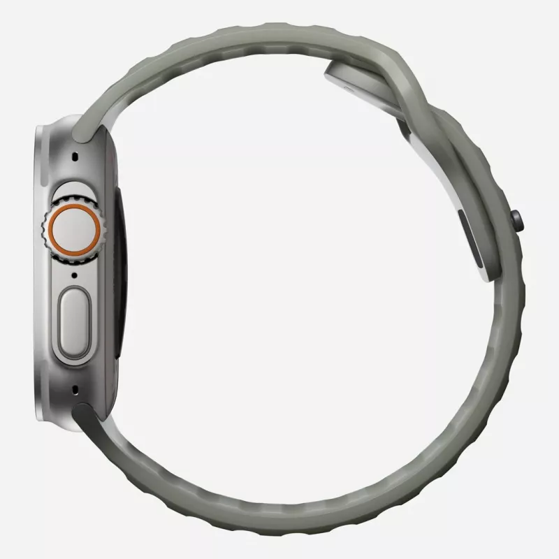 Nomad Sport Band pilka guminė juosta išmaniesiems laikrodžiams, plotis 21,5 mm, riešas 160–195 mm