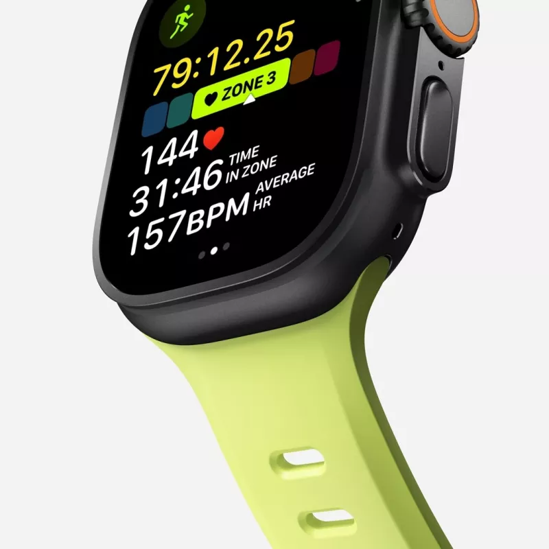 NOMAD Tempo Band – dirželis Apple Watch 49 mm su FKM (lumen)