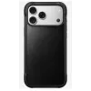 Mobiliojo telefono dėklas Nomad Rugged Leather Case, skirtas iPhone 17 Pro Max, oda + TPU + PC, tinka 17,5 cm (6,9 colio) ekranui, juoda