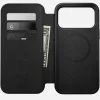 Nomad Modern Leather Folio odinis dėklas su aliuminiu, tinka iPhone 17 Pro Max (6,9 colio), rudas