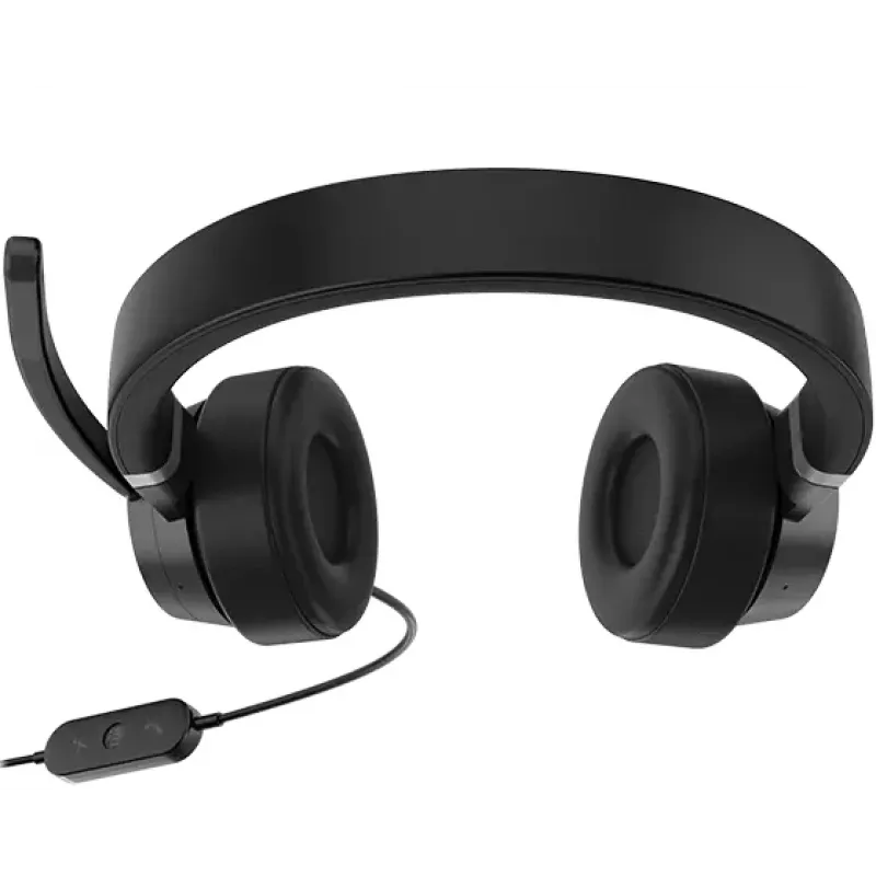 Lenovo Go Wired ANC ausinės su triukšmo slopinimu, juostinės, USB Type-C, juodos