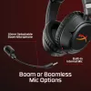 Belaidis žaidimų ausinių rinkinys HyperX Cloud Flight 2 — Uždedamos, Juodos