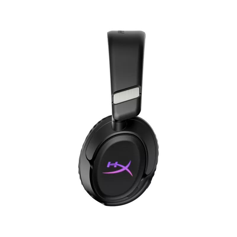 Belaidis žaidimų ausinių rinkinys HyperX Cloud Flight 2 — Uždedamos, Juodos