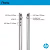 HP OmniBook 5 16-bc1002na AMD Ryzen™ 5 8540U nešiojamas kompiuteris 40,6 cm (16 colių) jutiklinis 2K 8 GB LPDDR5-SDRAM 512 GB SSD Wi-Fi 6 (802.11ax) Windows 11 Home sidabrinis