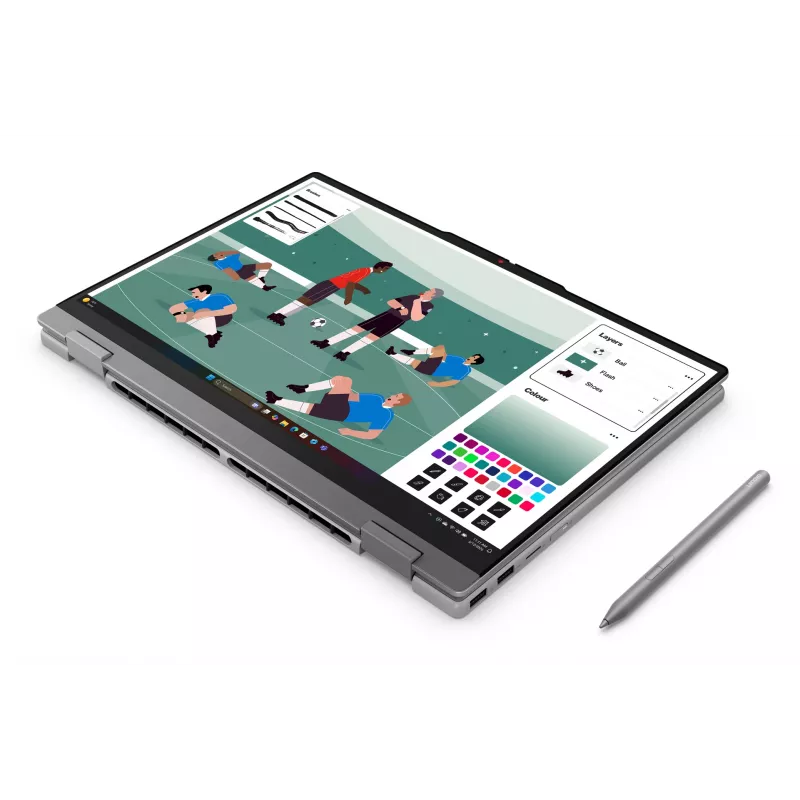 Lenovo IdeaPad 5 2-in-1 15AGP11 Copilot+ PC AMD Ryzen™ AI 5 430 hibridinis (2-in-1) 38,9 cm (15,3 col.) jutiklinis ekranas WUXGA 16 GB DDR5-SDRAM 512 GB SSD Wi-Fi 7 (802.11be) Windows 11 Home vokiška pilka