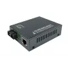 LevelOne GVT-2014 RJ45 į SC gigabitinio ryšio medijos keitiklis, PoE PSE, vienmodis šviesolaidis, 20 km
