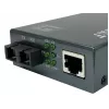 LevelOne GVT-2014 RJ45 į SC gigabitinio ryšio medijos keitiklis, PoE PSE, vienmodis šviesolaidis, 20 km