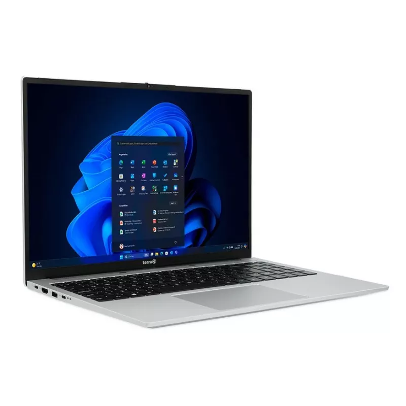 TERRA MOBILE 1610A AMD Ryzen™ 7 7730U Nešiojamas kompiuteris 40.6 cm (16 col.) WUXGA 16 GB DDR4-SDRAM 512 GB SSD Wi-Fi 6 (802.11ax) Windows 11 Pro Juoda, Sidabrinė