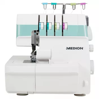 Siuvimo mašina Overlock MEDION MD 19169 – elektrinė, 60 W, 4 pakopų sagos kilpa, laisva rankovė, sukamasis valdiklis