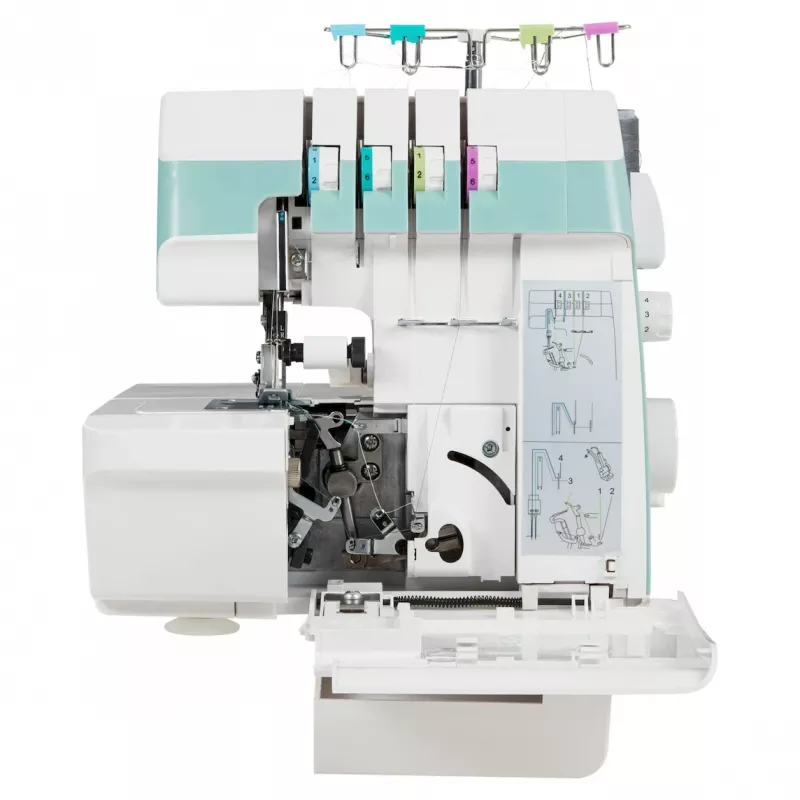 Siuvimo mašina Overlock MEDION MD 19169 – elektrinė, 60 W, 4 pakopų sagos kilpa, laisva rankovė, sukamasis valdiklis