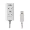 Garso plokštė Mars Gaming MSC2W 7.1 USB balta 3,5 mm