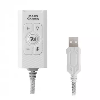 Garso plokštė Mars Gaming MSC2W 7.1 USB balta 3,5 mm