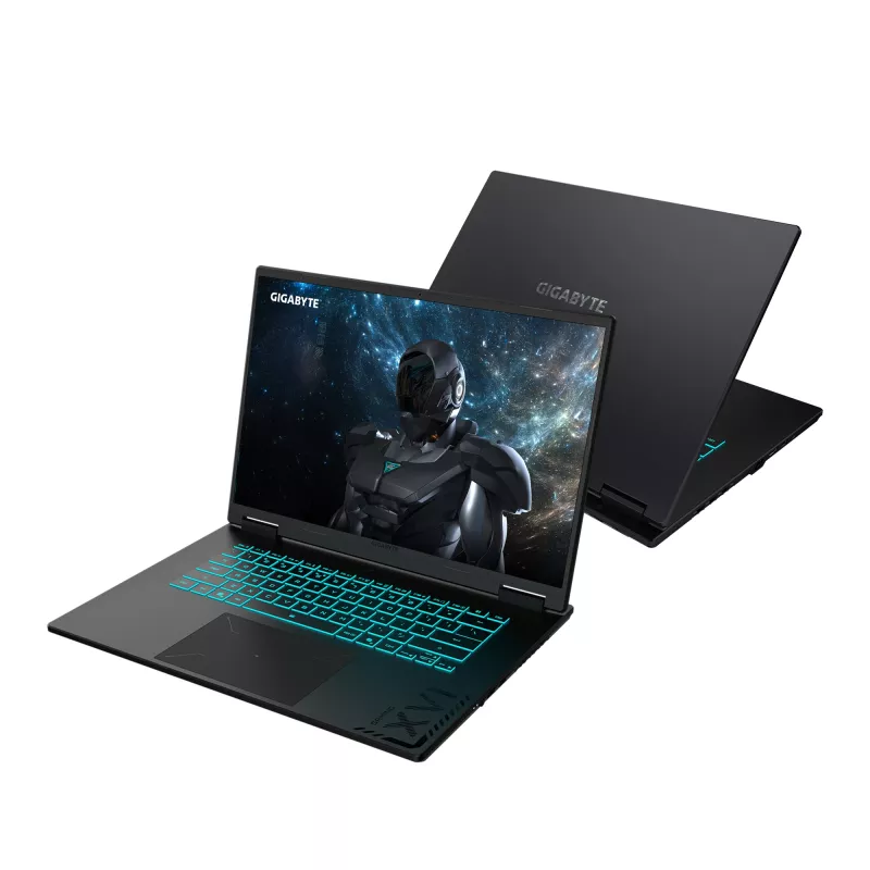 Nešiojamas kompiuteris GIGABYTE GAMING A16 PRO DYHG5DECC4SH Intel Core 7 240H 40,6 cm (16 colių) Quad HD+ 32 GB LPDDR5x-SDRAM 1 TB SSD NVIDIA® GeForce RTX™ 5080 Laptop GPU Wi-Fi 6E (802.11ax) Windows 11 Home Juodas