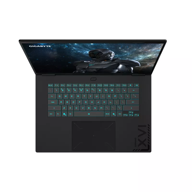 Nešiojamas kompiuteris GIGABYTE GAMING A16 PRO DYHG5DECC4SH Intel Core 7 240H 40,6 cm (16 colių) Quad HD+ 32 GB LPDDR5x-SDRAM 1 TB SSD NVIDIA® GeForce RTX™ 5080 Laptop GPU Wi-Fi 6E (802.11ax) Windows 11 Home Juodas